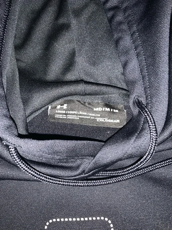 Under Armour Black Pullover Hoodie with Subtle Logo - Picture 3 of 3